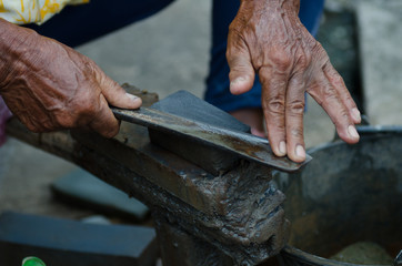 .The clippers are ancient sharp knife.