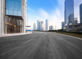 concrete road curve of viaduct in china outdoor