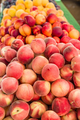 Fresh peaches at the market