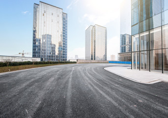 concrete road curve of viaduct in china outdoor