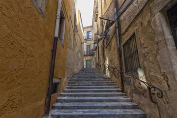 Fototapeta na wymiar Stairs in Girona