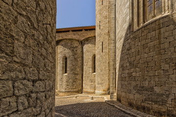 Fototapeta premium Old streets in Girona