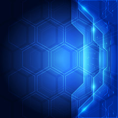 Obraz na płótnie Canvas Background blue technology concept for website. vector illustration