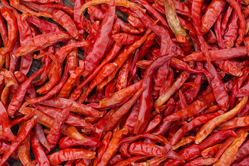Red chilli background.
