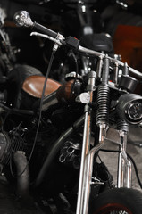 Fototapeta na wymiar Motorbike garage details