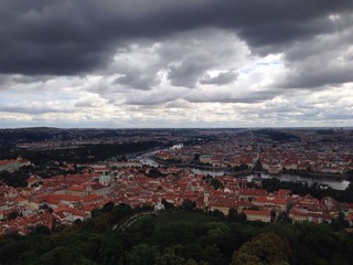 Fototapeta na wymiar Prague. Aerial view. 