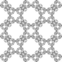 Vintage royal background, black seamless pattern