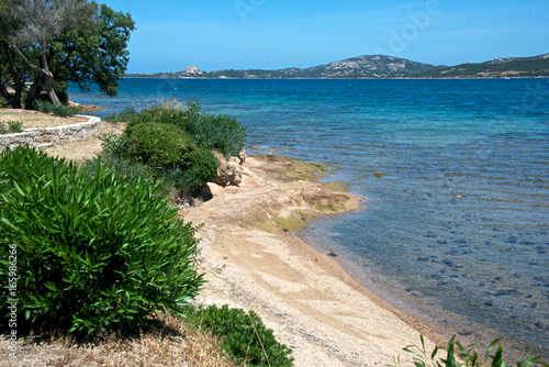 Panorama Marino A Cannigione Costa Smeralda Con Spiaggia Di