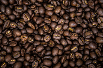 Group of roasted Coffee Bean