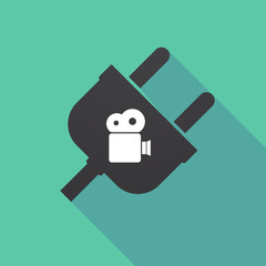 Long shadow plug with a film camera