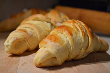 Bakery pastry, closeup food photography