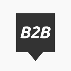 Isolated tooltip with    the text B2B