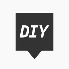 Isolated tooltip with    the text DIY