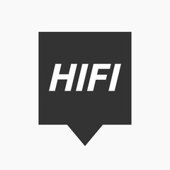 Isolated tooltip with    the text HIFI