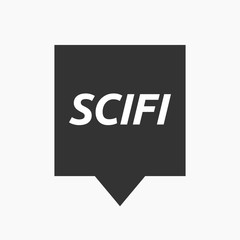 Isolated tooltip with    the text SCIFI