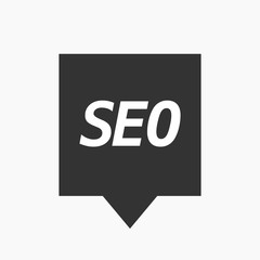 Isolated tooltip with    the text SEO