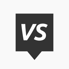 Isolated tooltip with    the text VS