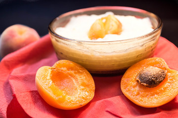 apricot rice dessert