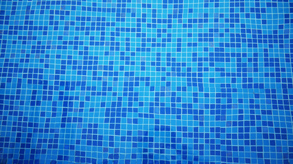 Swimming pool water abstract square pixel mosaic background