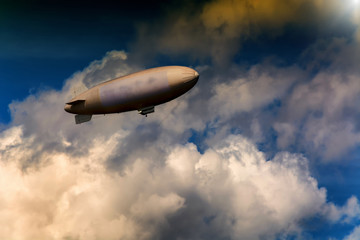 Airship for advertising and for sightseeing flights © JFsPic