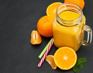 Obraz na płótnie Canvas Jar with orange juice
