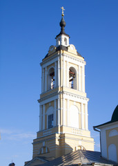 Obraz premium A fragment of the bell tower of the Church of St. John the Evangelist. Kolomna.