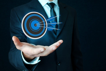 Concept of business target.