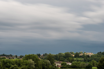 Clouds before thunderstorm