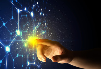 Finger touching interface