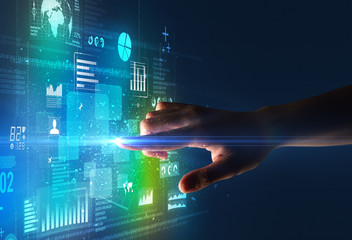 Finger touching interface