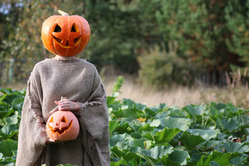 pumpkin head deamon horror
