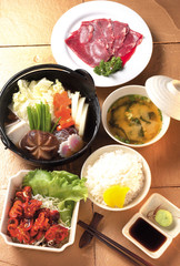 Japanese sukiyaki set