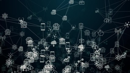 huge connections between things and users are creating cloud shape, cloud technology and computing, internet of things