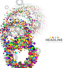 Brochure header layout template