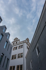 The buildings in city Dresden against sky