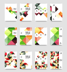 Set of brochure cover templates