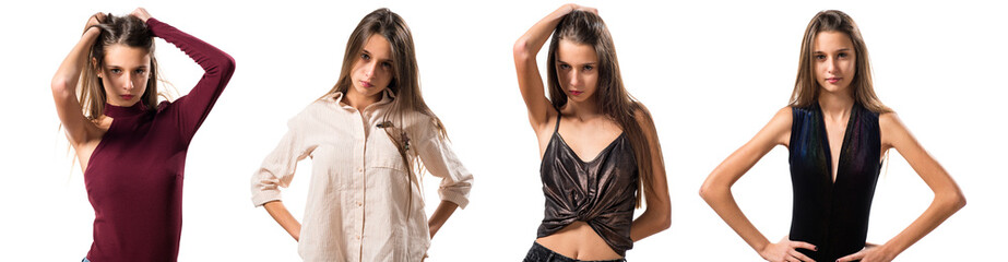 Fototapeta premium Young cute girl posing
