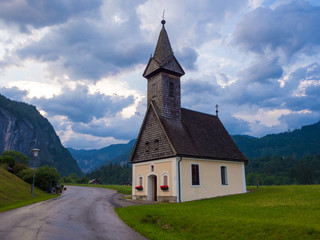 Fototapeta na wymiar Chapel in Gößl in Salzkammergut, Austria