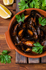 Mussels in tomato sauce