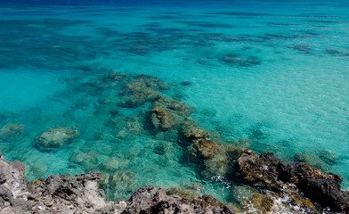 Obraz premium Coastline and cliffs to the south of Hapuna