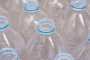 Rows of water bottles