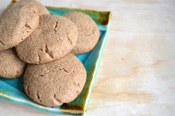 Handmade cookies in a nice plate