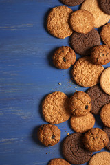 Various cookies and coffee