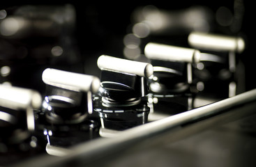 close up oven detail