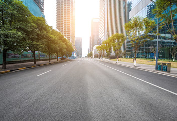 Fototapeta premium concrete road curve of viaduct in china outdoor
