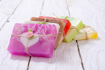 colorful fruit handmade soap