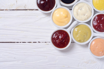 Set of sauces