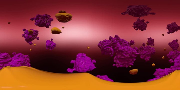 360 Abstract Granula Animation Background 