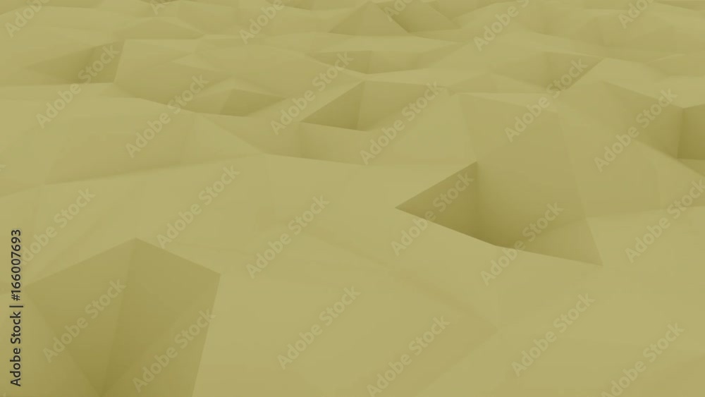 Poster polygonal yellow motion background. loopable animation
