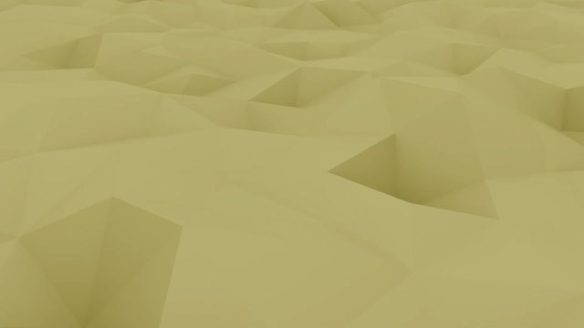 Polygonal yellow motion background. Loopable animation